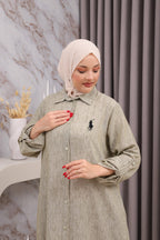 Robe chemise polo