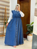 Robe djean +Chémise blanche