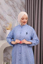 Robe chemise polo