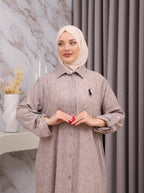 Robe chemise polo